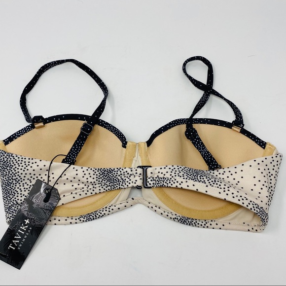 Tavik Corsica Polka Dot Push-Up Padded Balconette Bikini Underwire Top NWT - Picture 9 of 14
